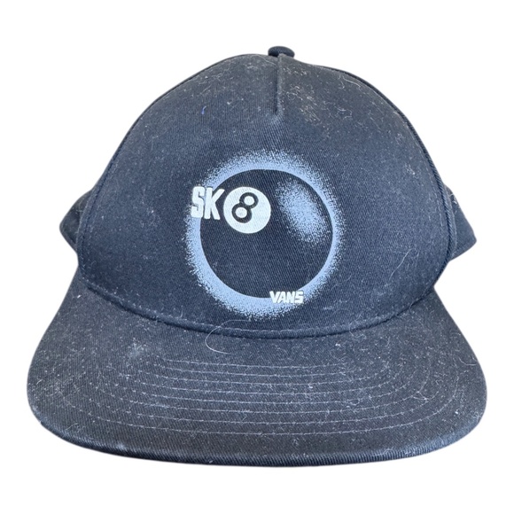 Vans Baseball Cap Flat Bill Blue Skate Snap Back - Picture 1 of 5